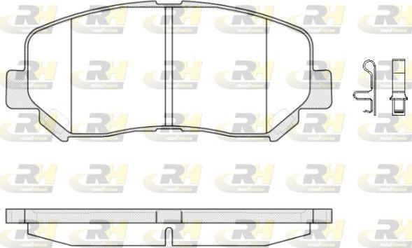 Roadhouse 21513.02 - Тормозные колодки, дисковые, комплект autospares.lv