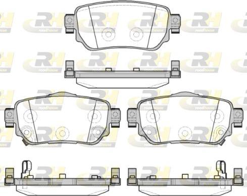 Roadhouse 21582.02 - Тормозные колодки, дисковые, комплект autospares.lv