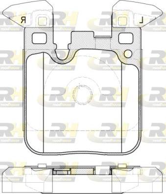 Roadhouse 21539.00 - Тормозные колодки, дисковые, комплект autospares.lv