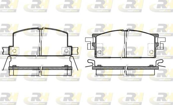 Roadhouse 2153.04 - Тормозные колодки, дисковые, комплект autospares.lv