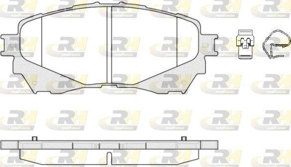 Roadhouse 21538.04 - Тормозные колодки, дисковые, комплект autospares.lv