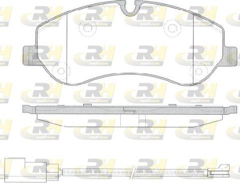 Roadhouse 21520.02 - Тормозные колодки, дисковые, комплект autospares.lv