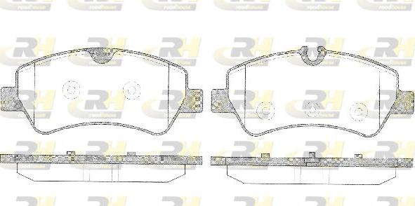 Roadhouse 21521.00 - Тормозные колодки, дисковые, комплект autospares.lv