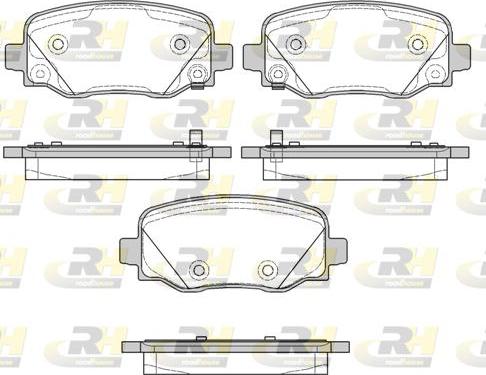 Roadhouse 21578.02 - Тормозные колодки, дисковые, комплект autospares.lv