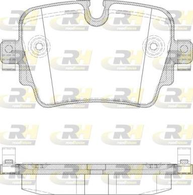 Roadhouse 21572.00 - Тормозные колодки, дисковые, комплект autospares.lv