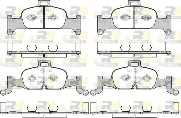 Roadhouse 21691.00 - Тормозные колодки, дисковые, комплект autospares.lv