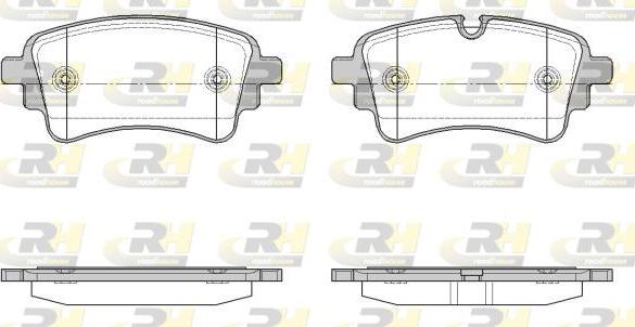 Roadhouse 21669.10 - Тормозные колодки, дисковые, комплект autospares.lv