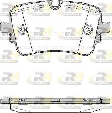 Roadhouse 21668.10 - Тормозные колодки, дисковые, комплект autospares.lv