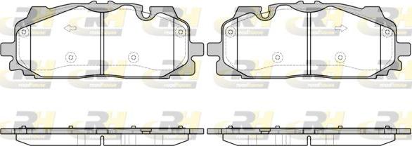 Roadhouse 21667.00 - Тормозные колодки, дисковые, комплект autospares.lv