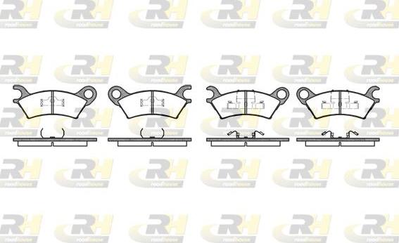 Roadhouse 2160.00 - Тормозные колодки, дисковые, комплект autospares.lv