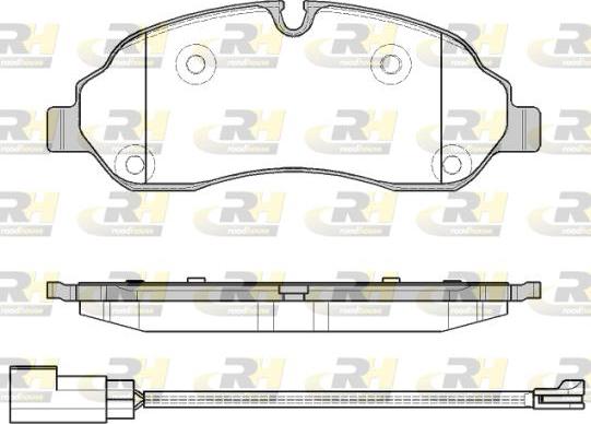 Roadhouse 21602.02 - Тормозные колодки, дисковые, комплект autospares.lv