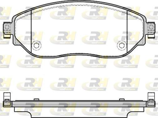 Roadhouse 21617.08 - Тормозные колодки, дисковые, комплект autospares.lv