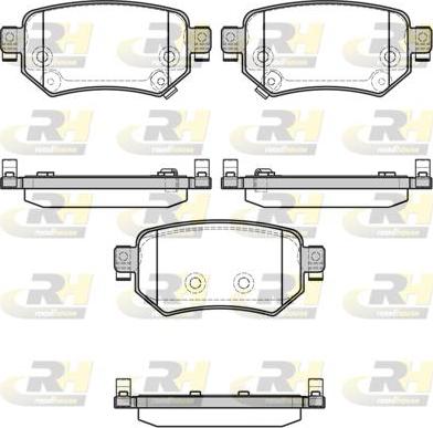 Roadhouse 21682.02 - Тормозные колодки, дисковые, комплект autospares.lv