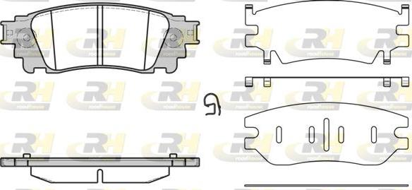 Roadhouse 21636.00 - Тормозные колодки, дисковые, комплект autospares.lv