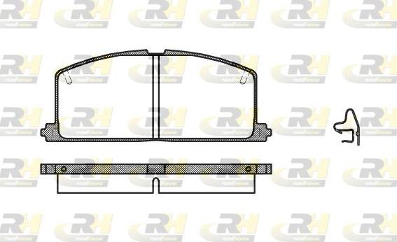 Roadhouse 2167.04 - Тормозные колодки, дисковые, комплект autospares.lv