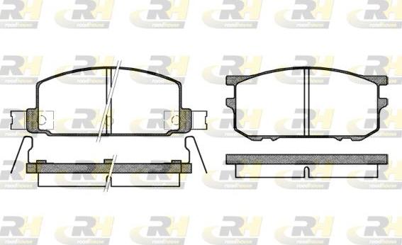 Roadhouse 2109.12 - Тормозные колодки, дисковые, комплект autospares.lv