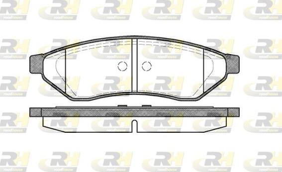 Roadhouse 21049.00 - Тормозные колодки, дисковые, комплект autospares.lv