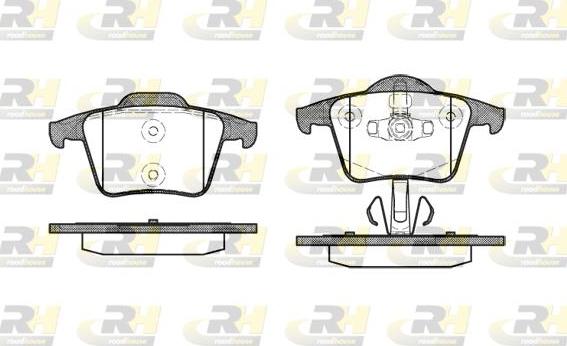 Roadhouse 21044.00 - Тормозные колодки, дисковые, комплект autospares.lv