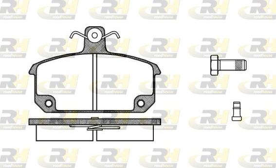 Roadhouse 2104.02 - Тормозные колодки, дисковые, комплект autospares.lv