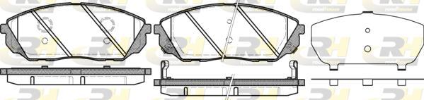 Roadhouse 21041.12 - Тормозные колодки, дисковые, комплект autospares.lv