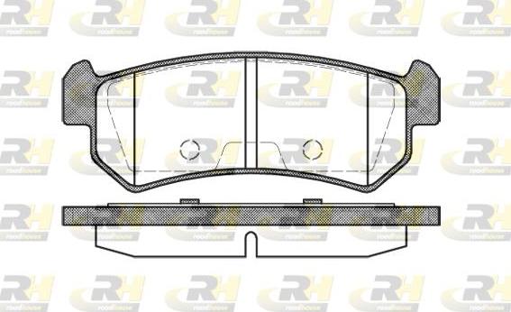 Roadhouse 21048.00 - Тормозные колодки, дисковые, комплект autospares.lv