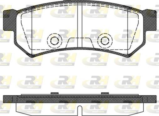 Roadhouse 21048.10 - Тормозные колодки, дисковые, комплект autospares.lv