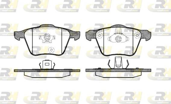 Roadhouse 21043.00 - Тормозные колодки, дисковые, комплект autospares.lv