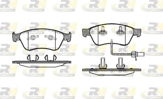 Roadhouse 21056.02 - Тормозные колодки, дисковые, комплект autospares.lv