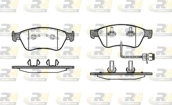 Roadhouse 21056.12 - Тормозные колодки, дисковые, комплект autospares.lv