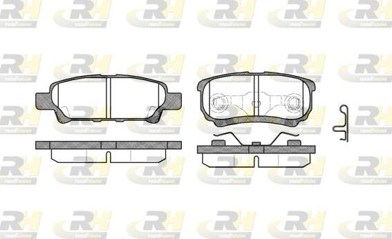 Roadhouse 21051.02 - Тормозные колодки, дисковые, комплект autospares.lv