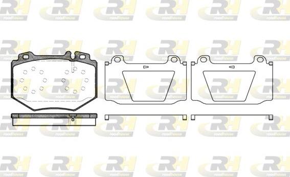 Roadhouse 21065.00 - Тормозные колодки, дисковые, комплект autospares.lv