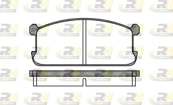 Roadhouse 2106.00 - Тормозные колодки, дисковые, комплект autospares.lv