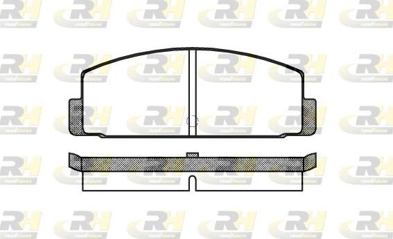 Roadhouse 2100.00 - Тормозные колодки, дисковые, комплект autospares.lv