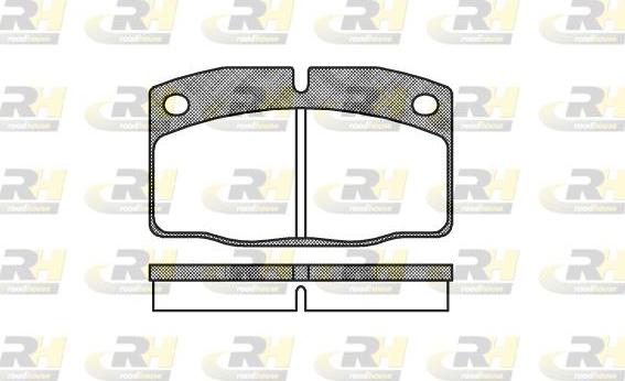 Roadhouse 2101.00 - Тормозные колодки, дисковые, комплект autospares.lv