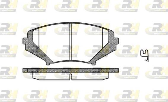 Roadhouse 21080.01 - Тормозные колодки, дисковые, комплект autospares.lv