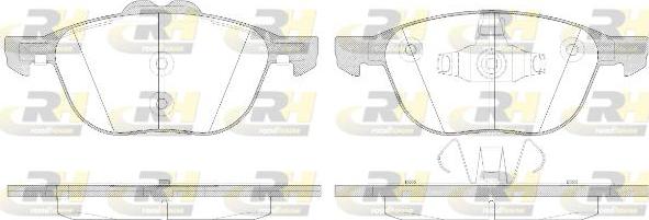 Roadhouse 21082.50 - Тормозные колодки, дисковые, комплект autospares.lv