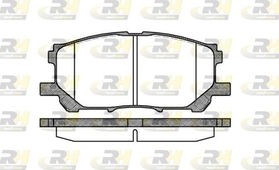 Roadhouse 21039.00 - Тормозные колодки, дисковые, комплект autospares.lv