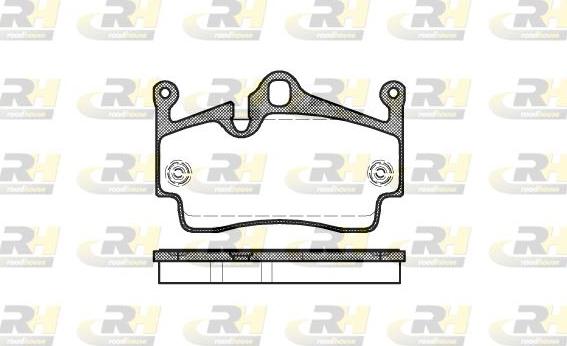 Roadhouse 21191.00 - Тормозные колодки, дисковые, комплект autospares.lv