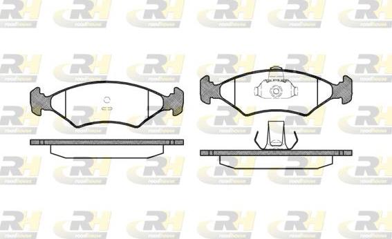 Roadhouse 2119.10 - Тормозные колодки, дисковые, комплект autospares.lv