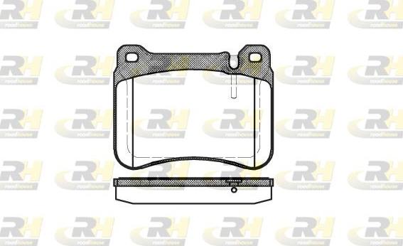 Roadhouse 21193.00 - Тормозные колодки, дисковые, комплект autospares.lv