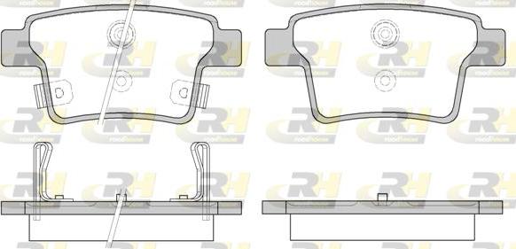 Roadhouse 21149.02 - Тормозные колодки, дисковые, комплект autospares.lv