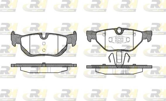 Roadhouse 21145.00 - Тормозные колодки, дисковые, комплект autospares.lv