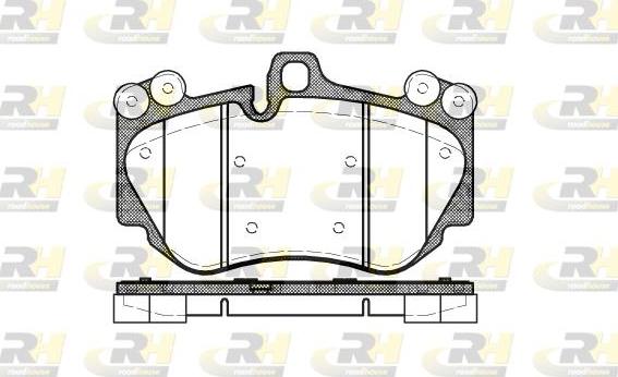 Roadhouse 21140.00 - Тормозные колодки, дисковые, комплект autospares.lv