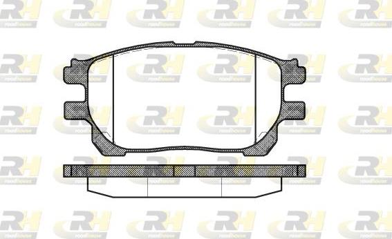 Roadhouse 21143.00 - Тормозные колодки, дисковые, комплект autospares.lv