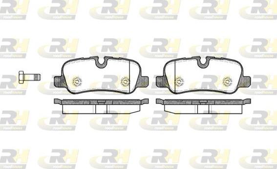 Roadhouse 21159.00 - Тормозные колодки, дисковые, комплект autospares.lv