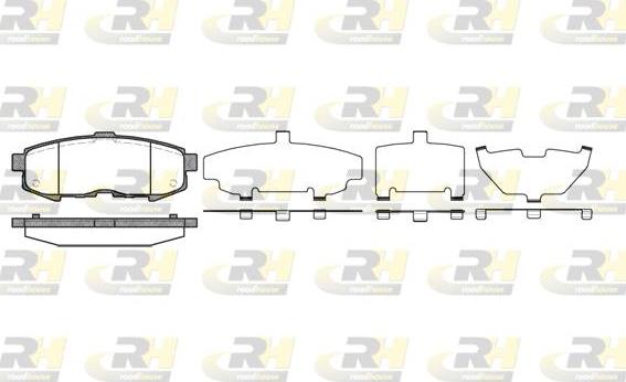 Roadhouse 21160.00 - Тормозные колодки, дисковые, комплект autospares.lv