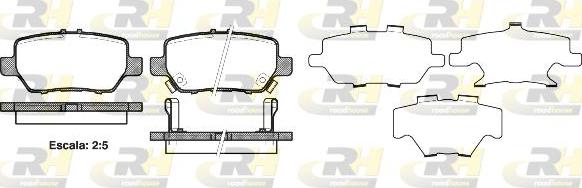 Roadhouse 21168.02 - Тормозные колодки, дисковые, комплект autospares.lv