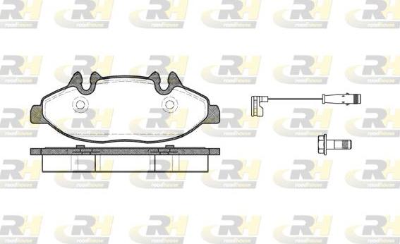 Roadhouse 21109.02 - Тормозные колодки, дисковые, комплект autospares.lv