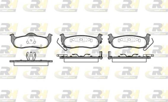 Roadhouse 21106.02 - Тормозные колодки, дисковые, комплект autospares.lv