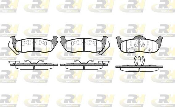 Roadhouse 21106.10 - Тормозные колодки, дисковые, комплект autospares.lv